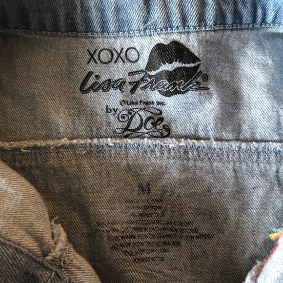 Vintage XOXO Lisa Frank  by Doe M (jr) Jean vest - Picture 8 of 11